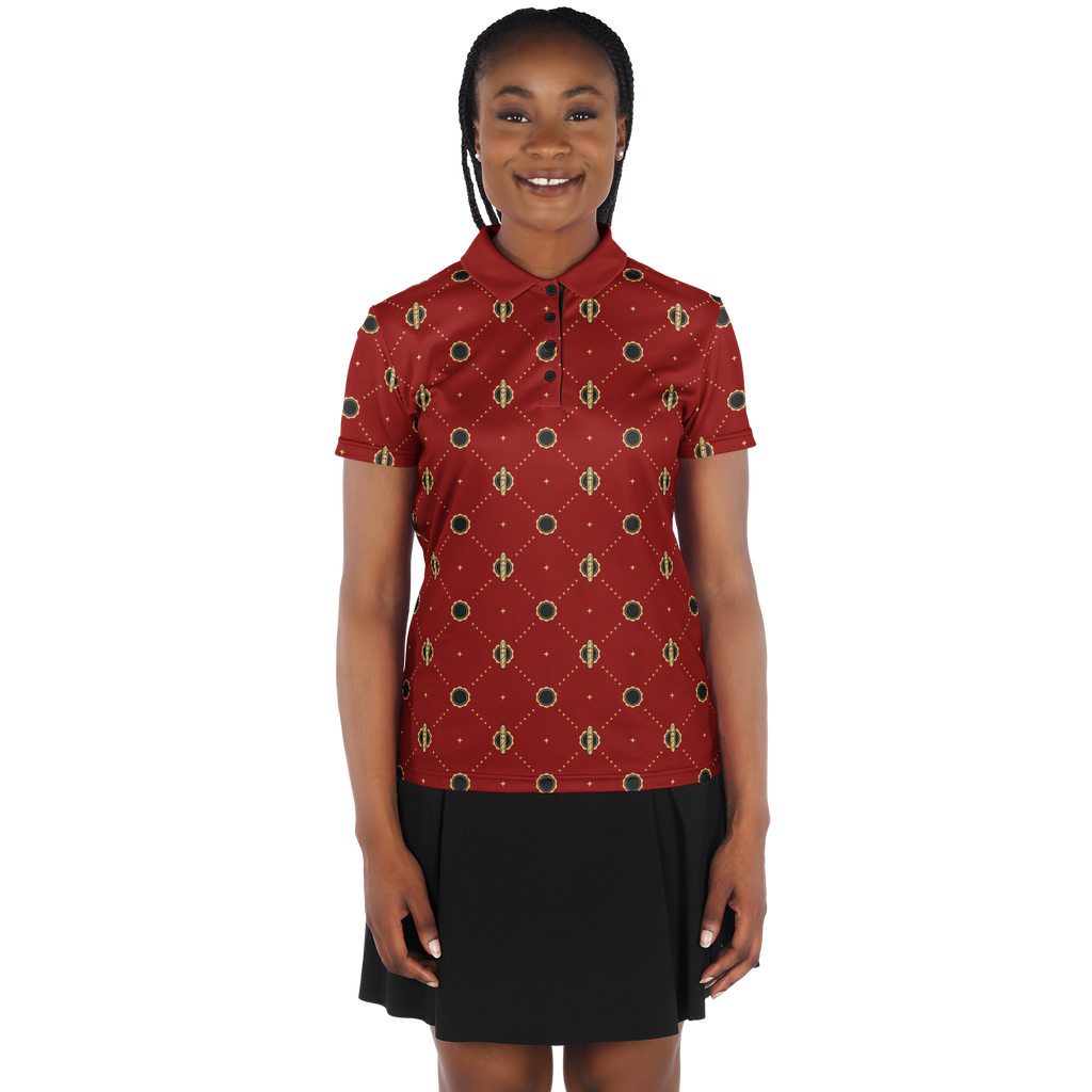 Viso Gold Link - Red Polo Shirt