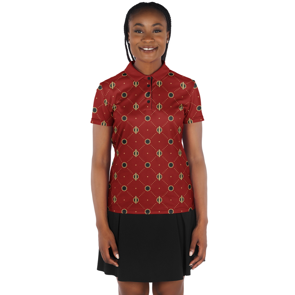 Viso Gold Link - Red Polo Shirt
