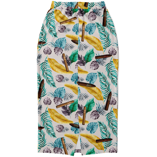 Capa Flora - Yellow Long Tropical Skirt