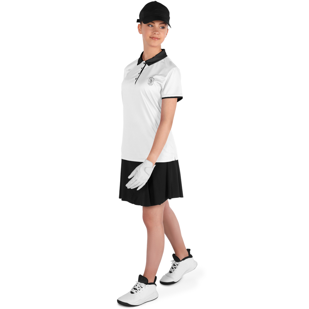 Seco - White & Black Crest - Polo Shirt