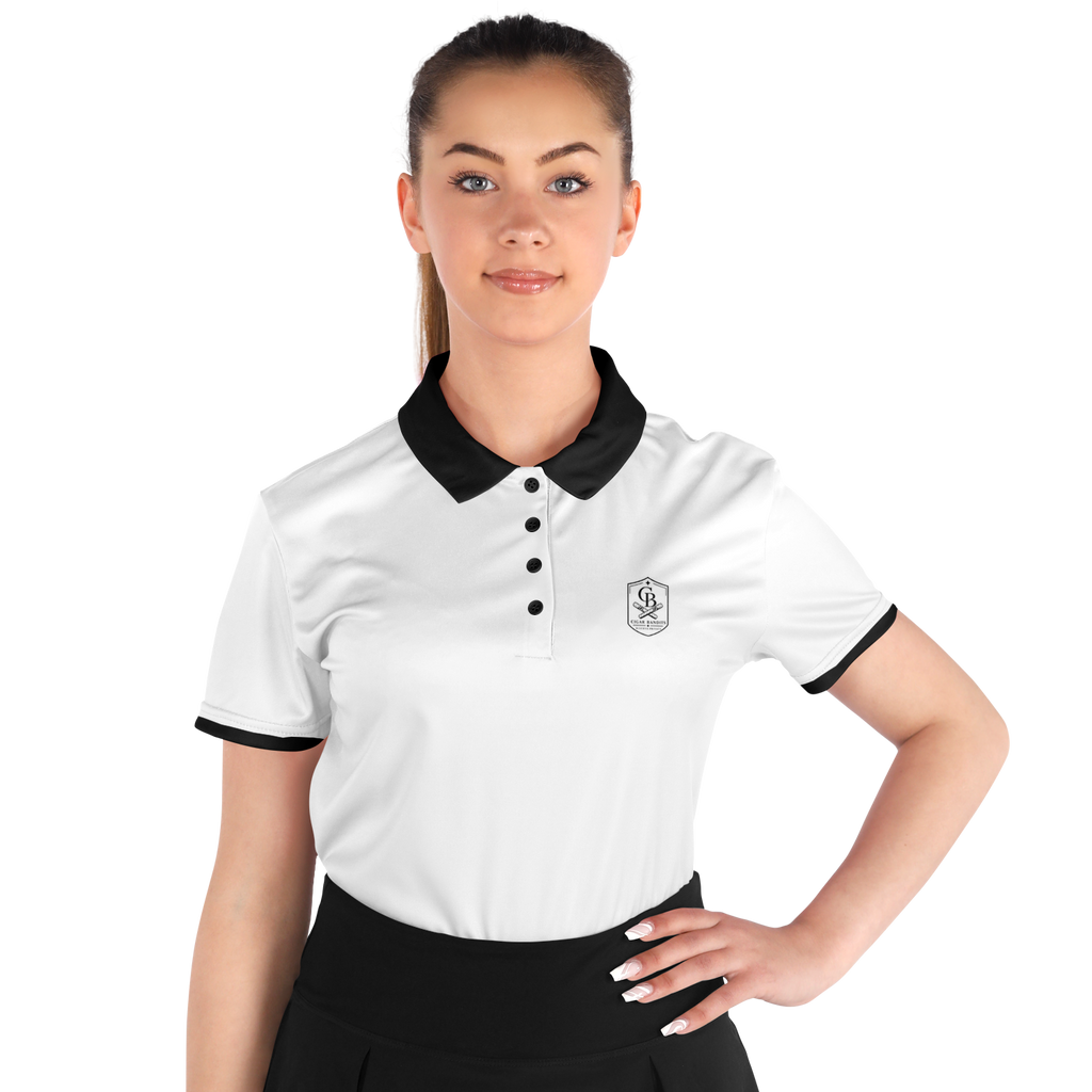 Seco - White & Black Crest - Polo Shirt