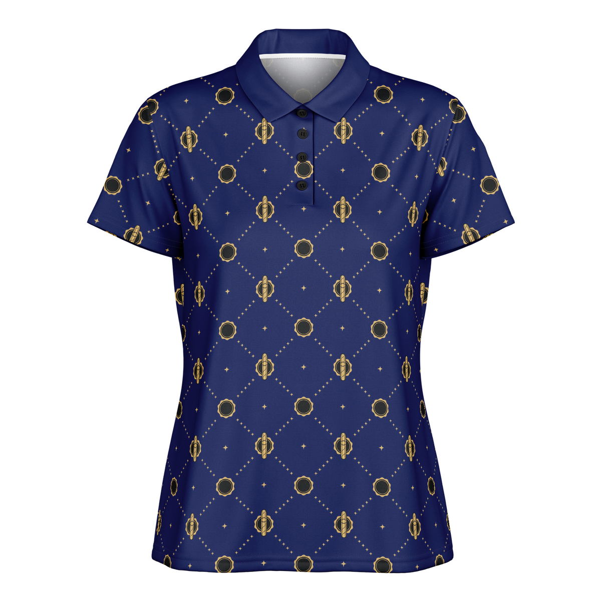 Viso Gold Link - Blue Polo Shirt