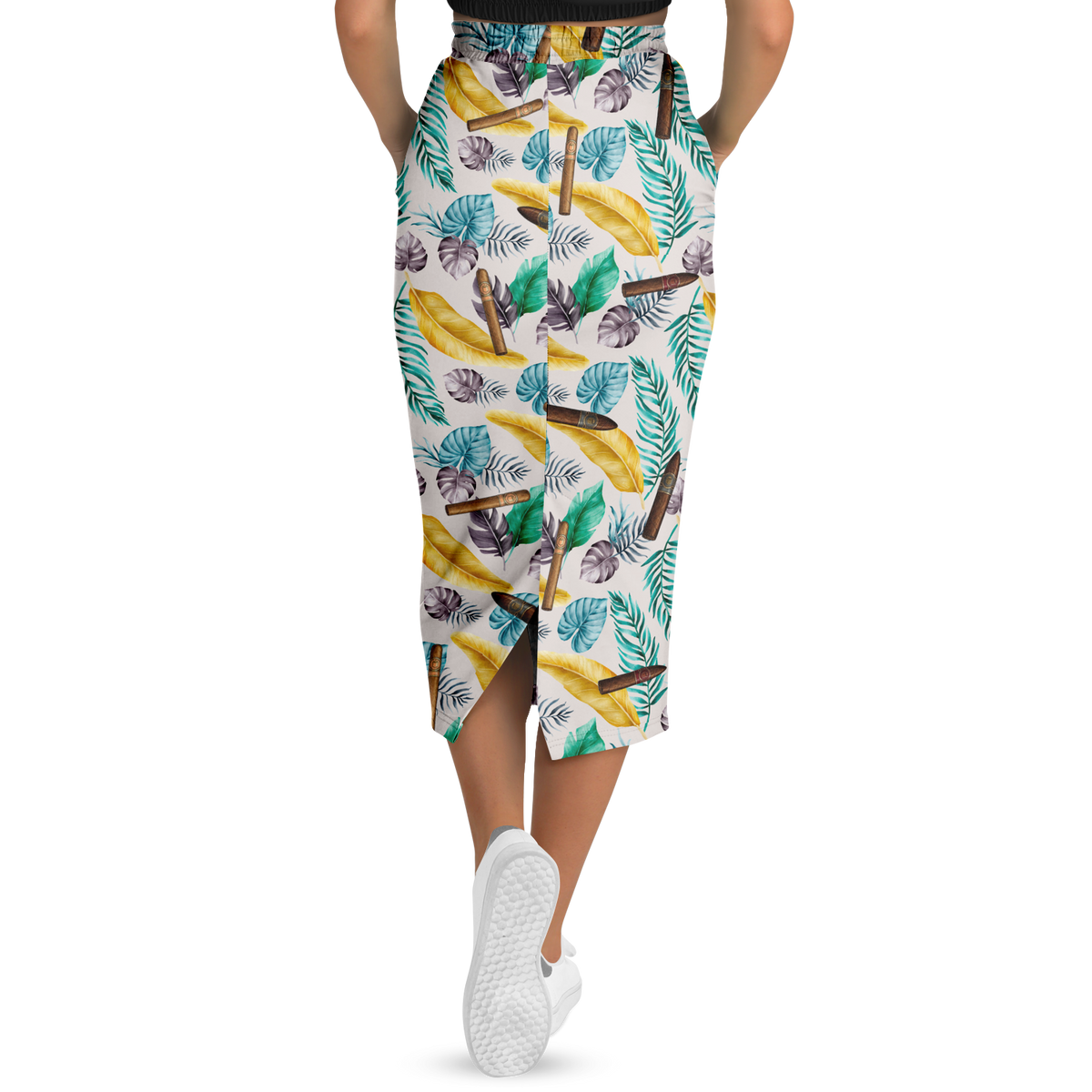 Capa Flora - Yellow Long Tropical Skirt