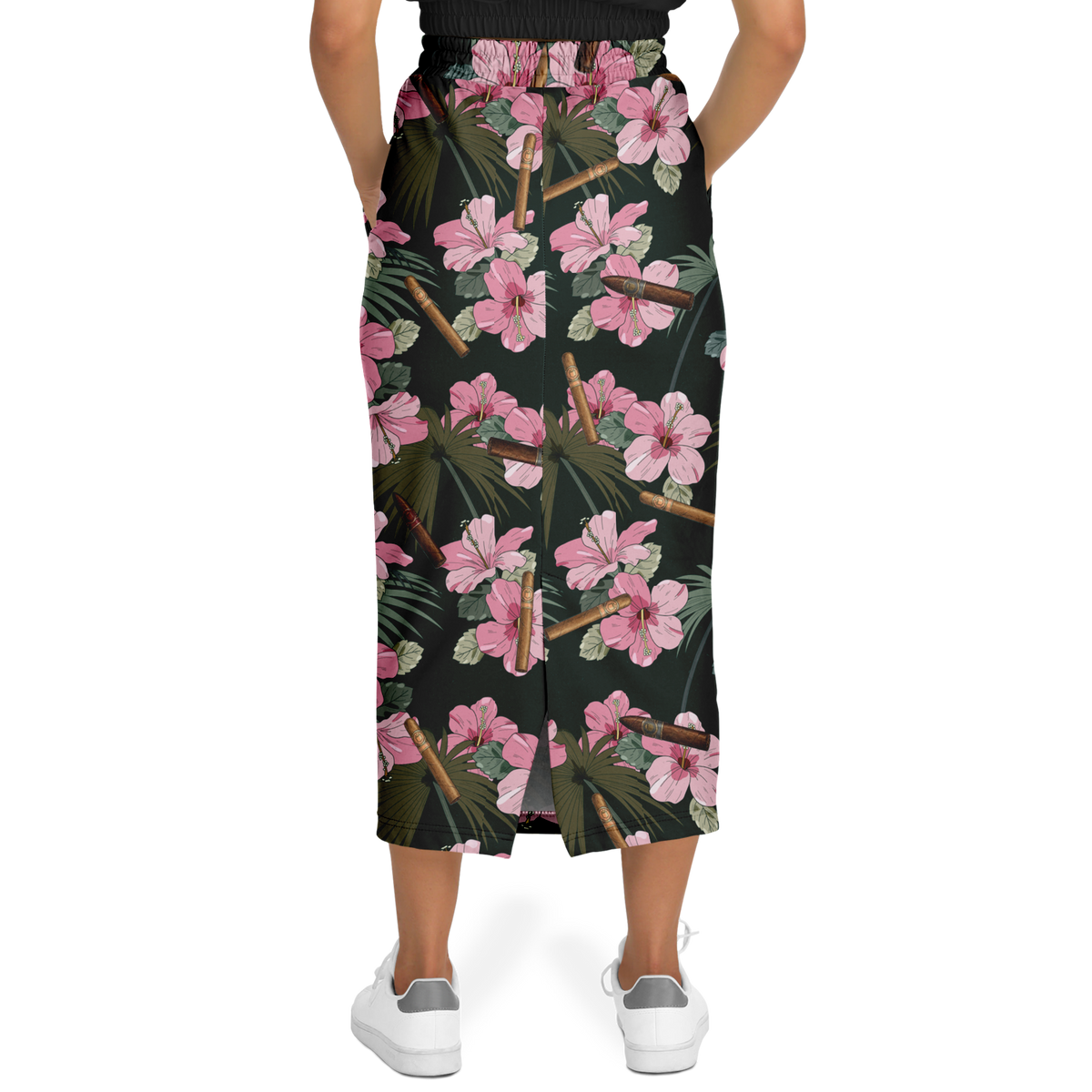 Capa Flora - Pink Long Tropical Skirt