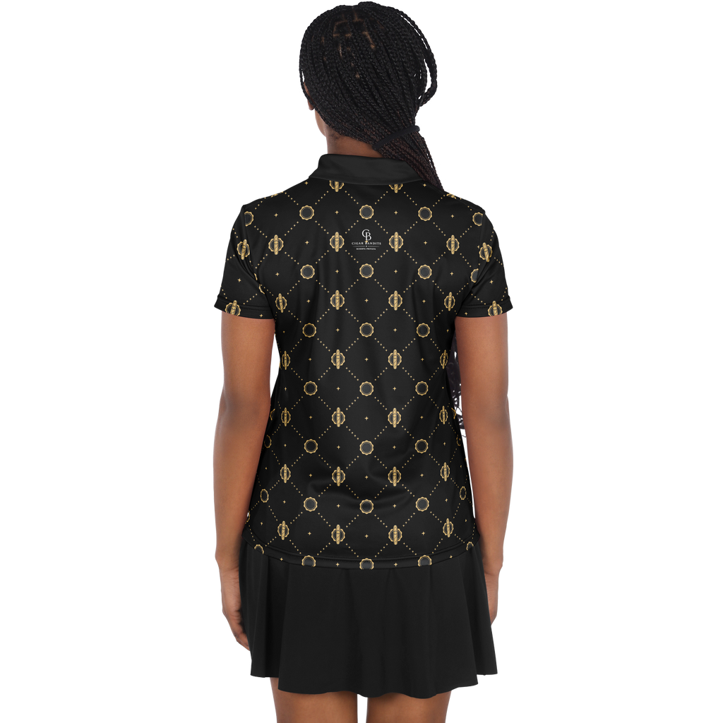 Viso Gold Link - Black Polo Shirt