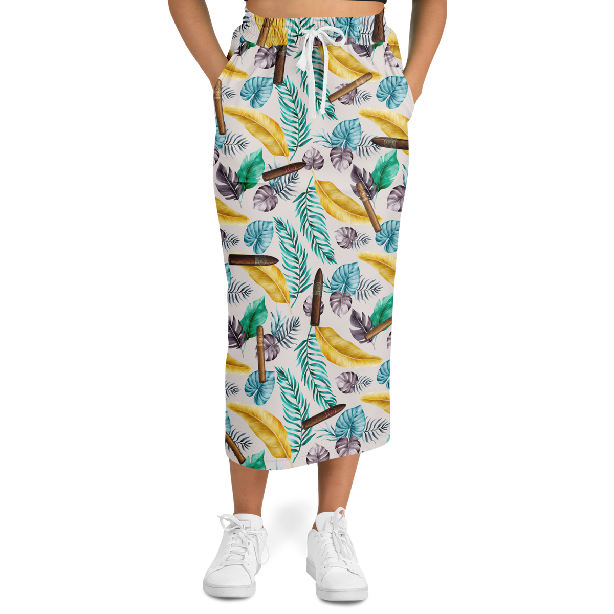 Capa Flora - Yellow Long Tropical Skirt