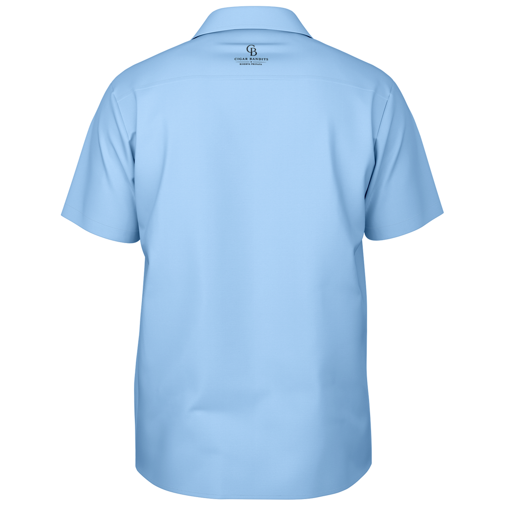 Retro Smoke no.4 - Sky Blue & White