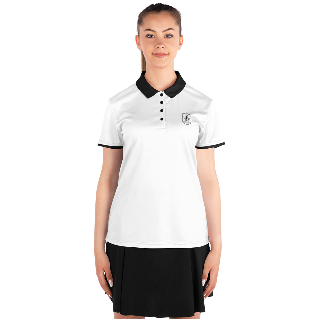 Seco - White & Black Crest - Polo Shirt