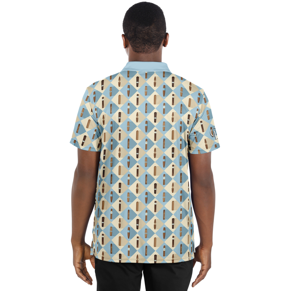 Grand Puro no.2 (Sky Blue & Cream) - Polo Shirt