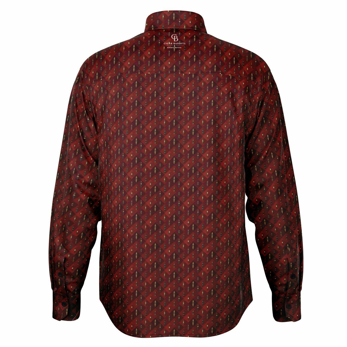 Grand Puro No.3 - Garnet Red - Long Sleeve Button Down Shirt