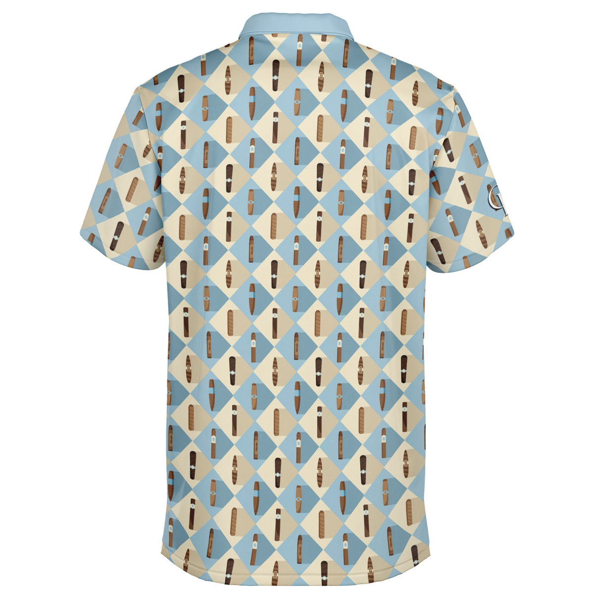 Grand Puro no.2 (Sky Blue & Cream) - Polo Shirt