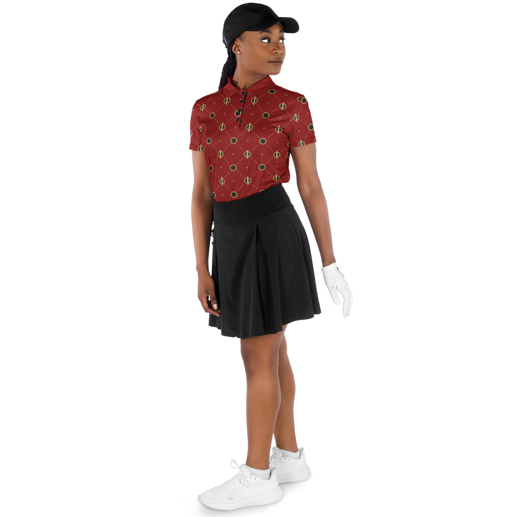 Viso Gold Link - Red Polo Shirt