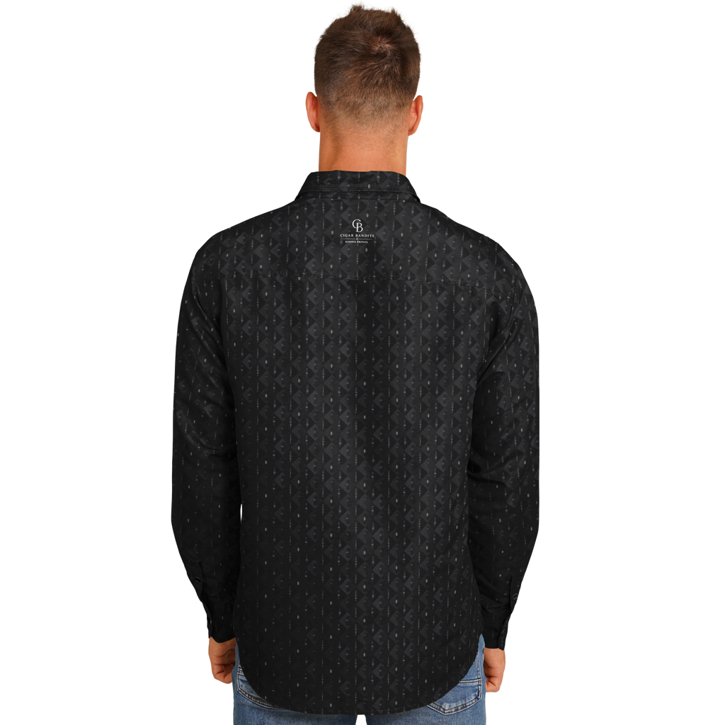 Grand Puro no.2 - Ombra - Long Sleeve Button Down Shirt