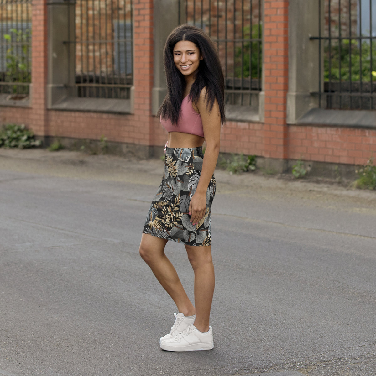 Capa Flora -  Tropical Pencil Skirt
