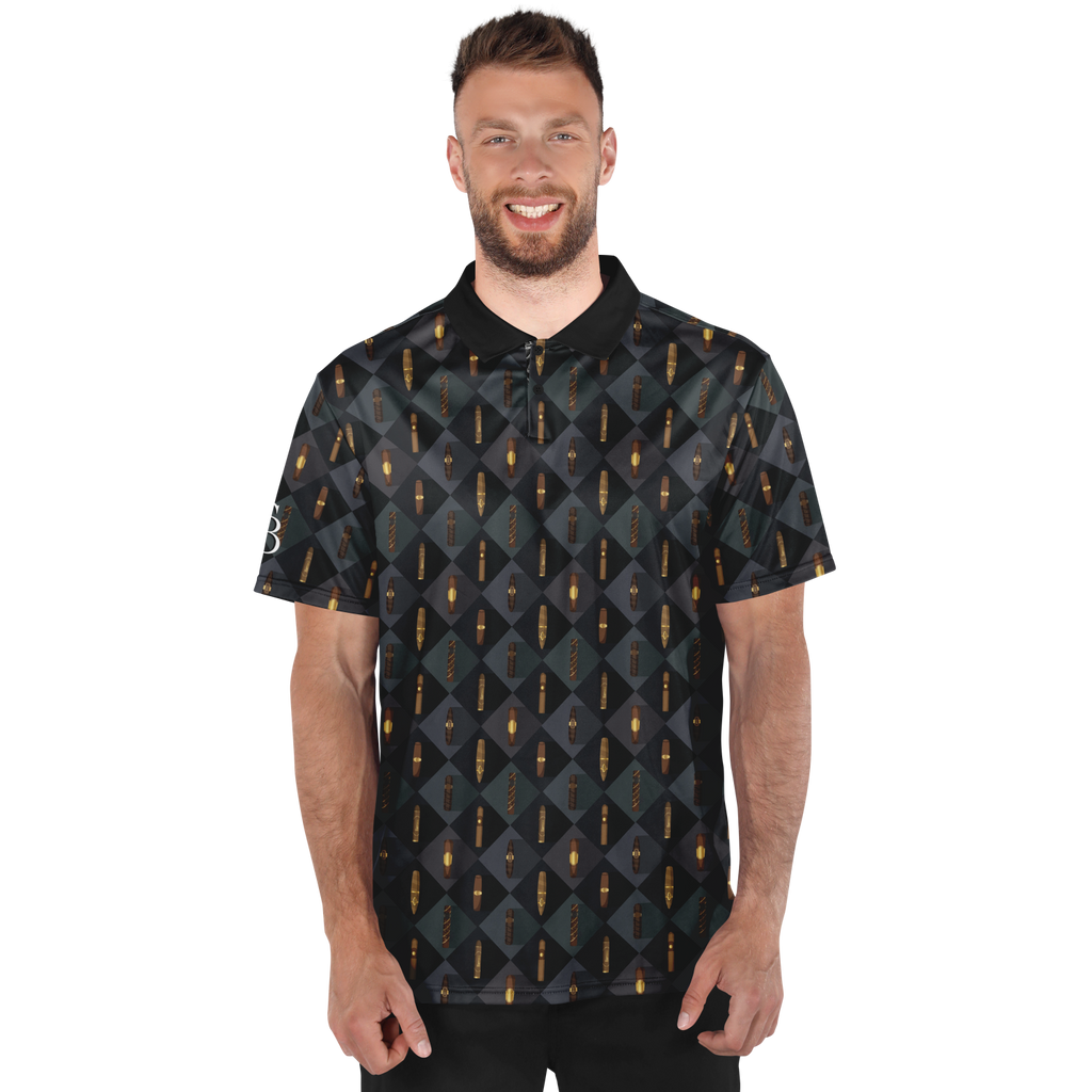 Grand Puro no.2 (Black & Tan) - Polo Shirt
