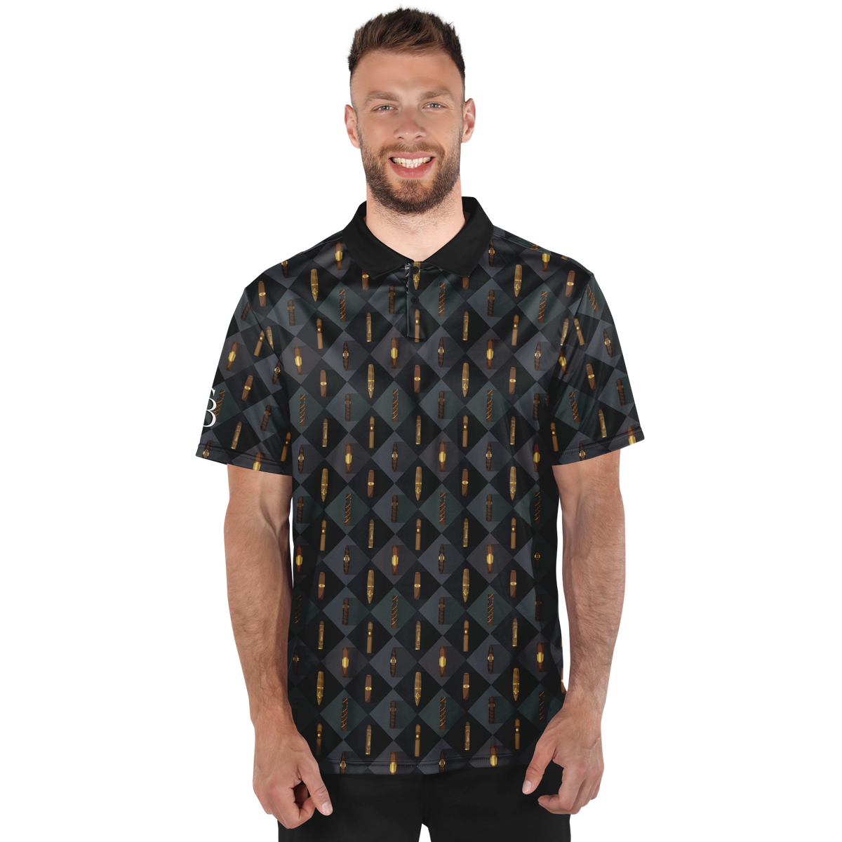 Grand Puro no.2 (Black & Tan) - Polo Shirt