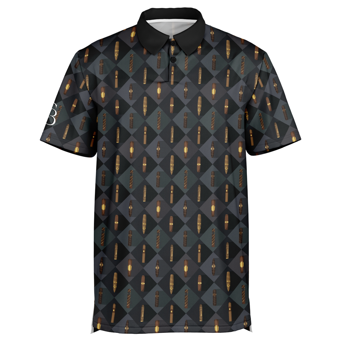 Grand Puro no.2 (Black & Tan) - Polo Shirt