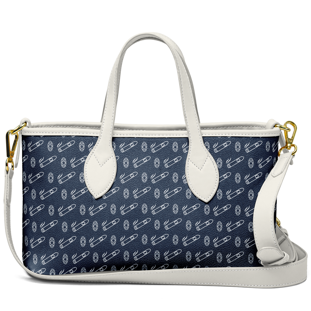 Yatch Smoke - Leather Tote Bag