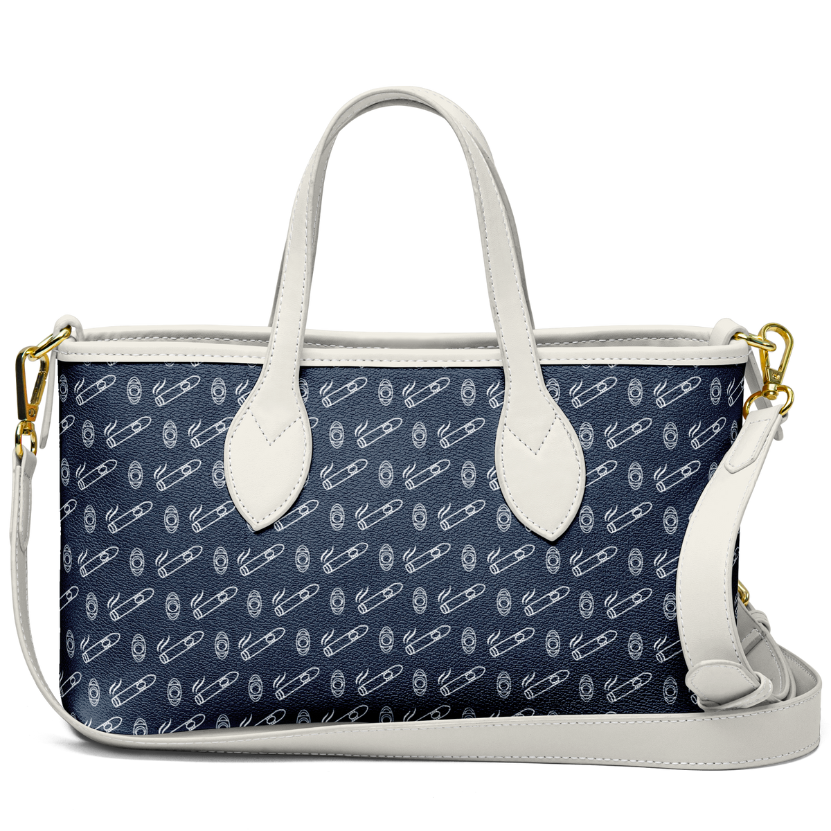 Yatch Smoke - Leather Tote Bag