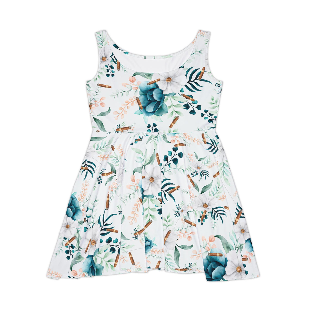 Capa Flora -  Blue & White Botanical Dress