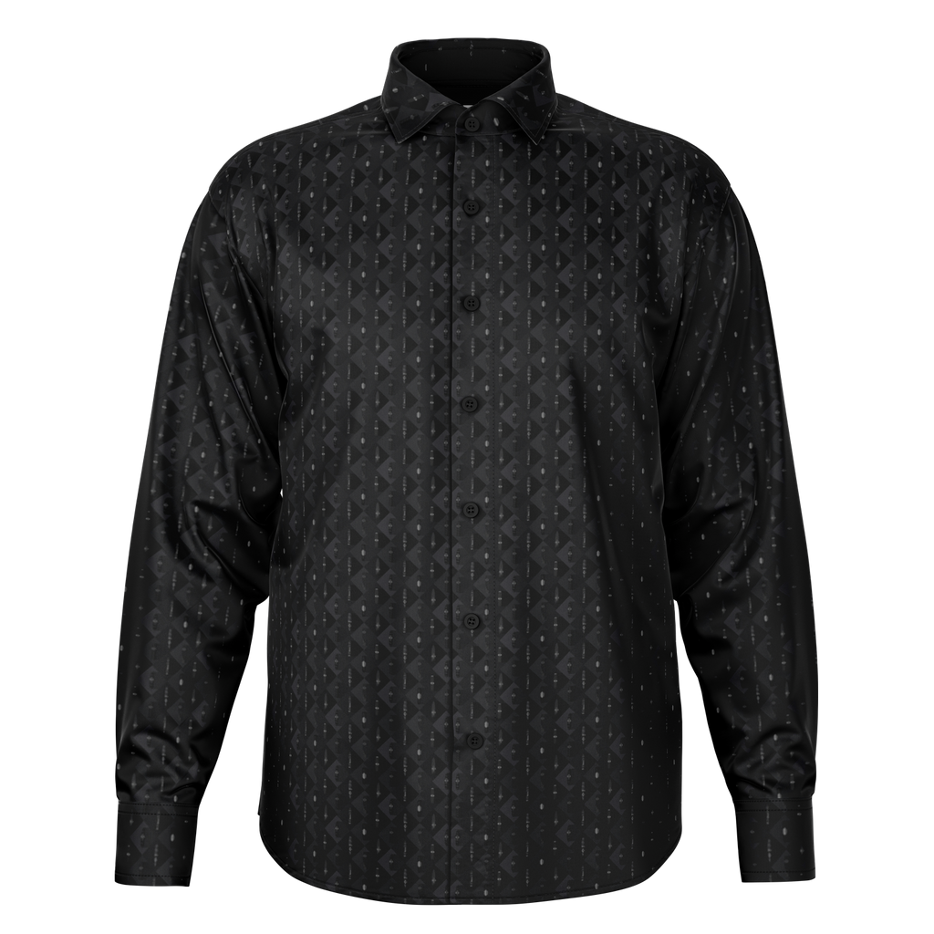 Grand Puro no.2 - Ombra - Long Sleeve Button Down Shirt