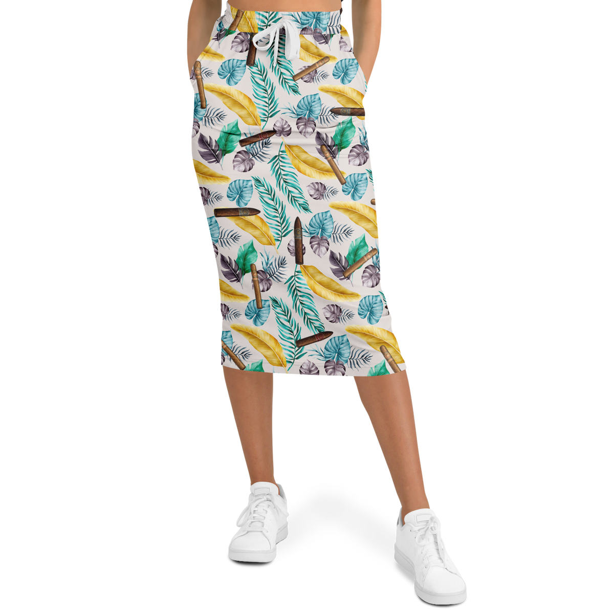 Capa Flora - Yellow Long Tropical Skirt