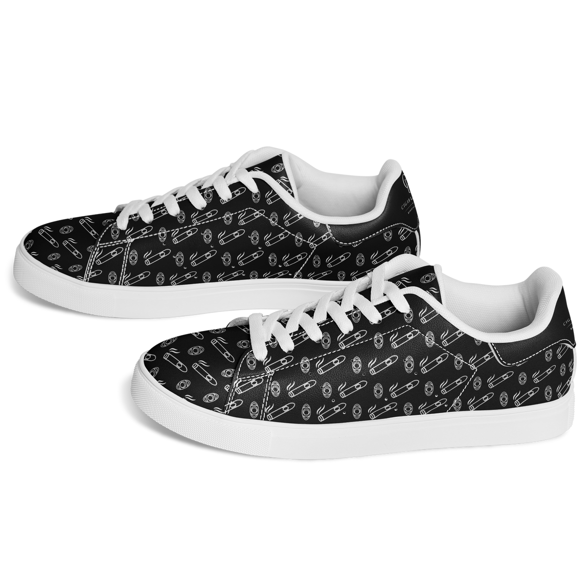 Cigar Low Tops - Black & White