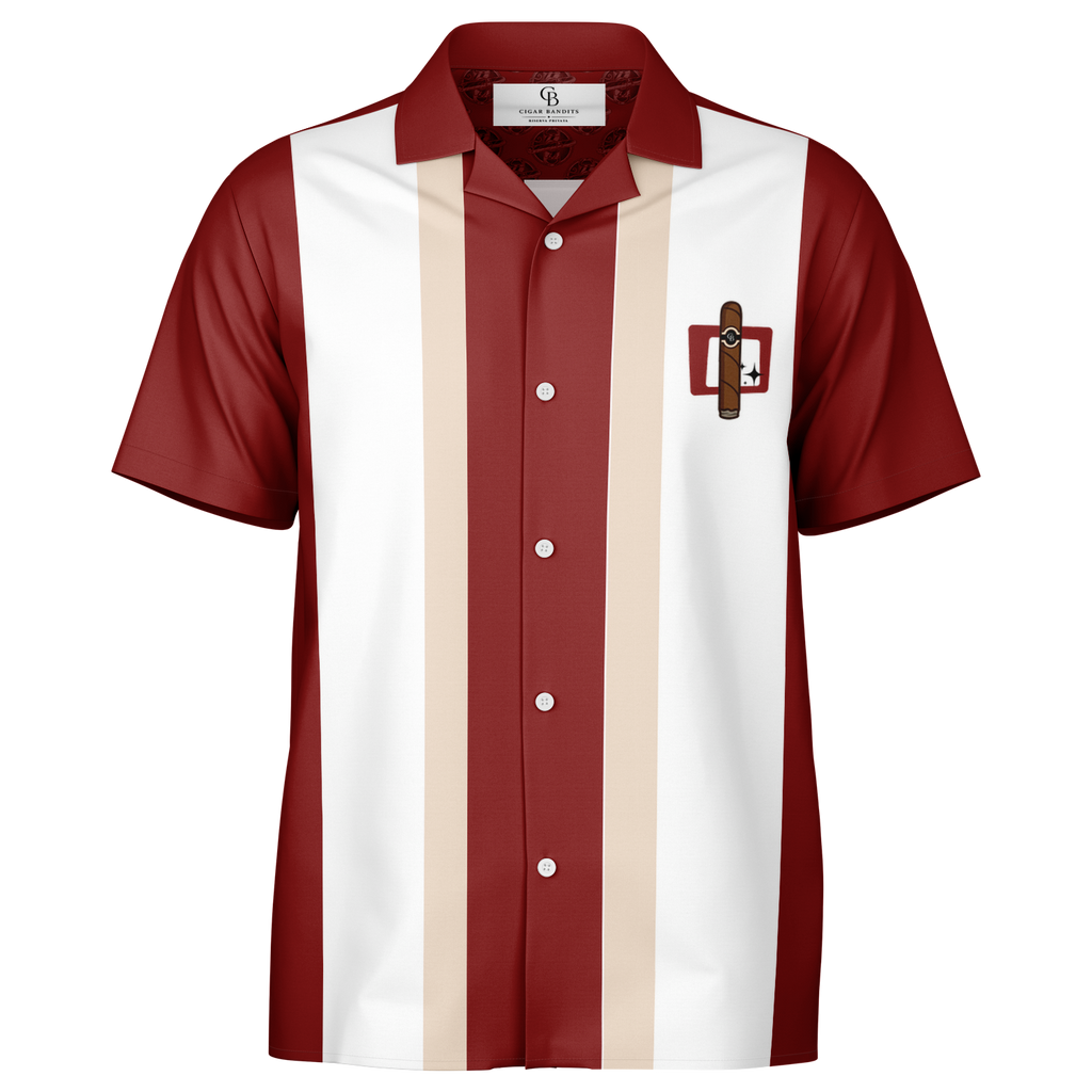 Retro Smoke no.25 - Red & Tan