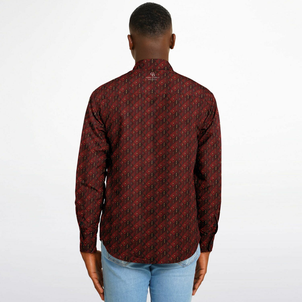 Grand Puro No.3 - Garnet Red - Long Sleeve Button Down Shirt