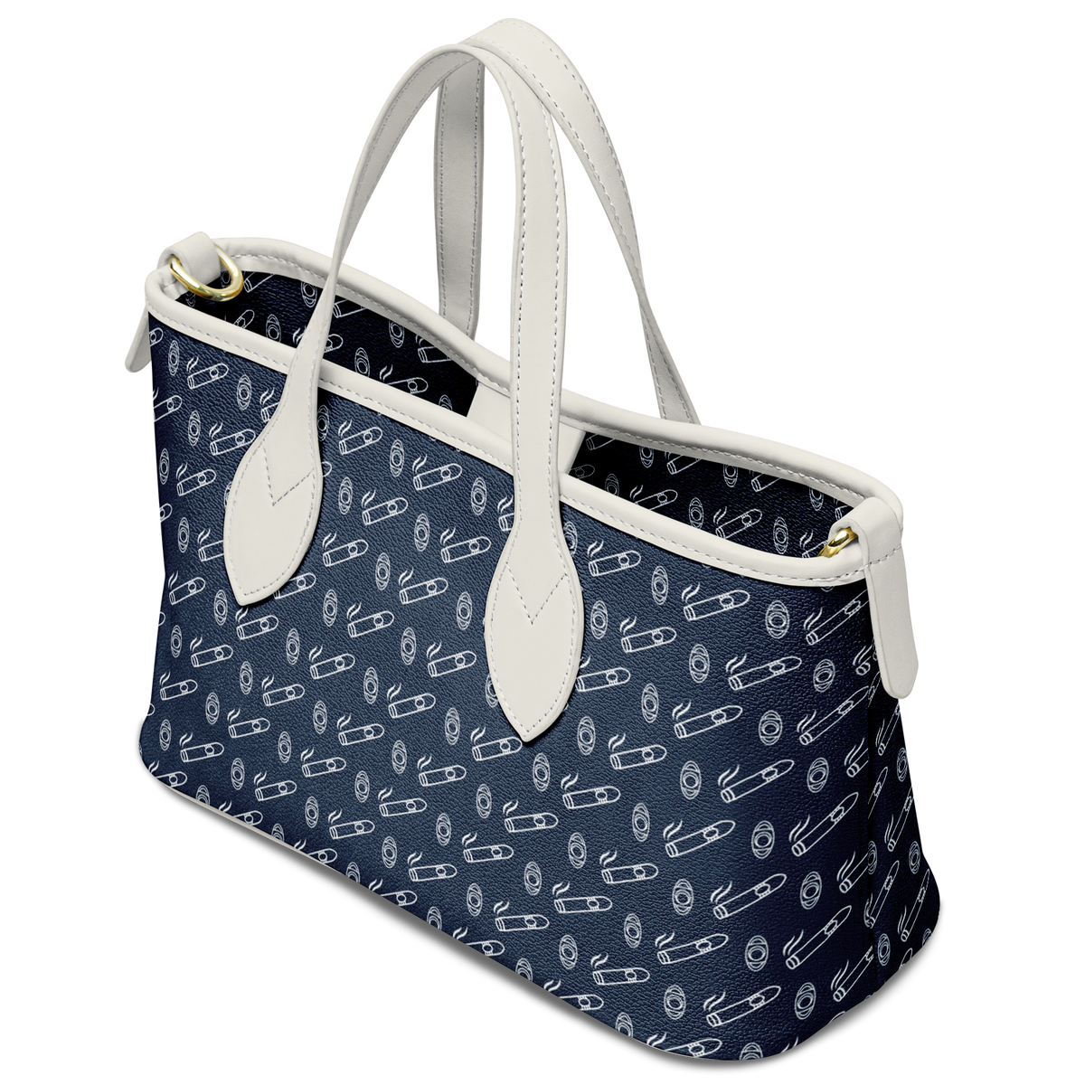 Yatch Smoke - Leather Tote Bag