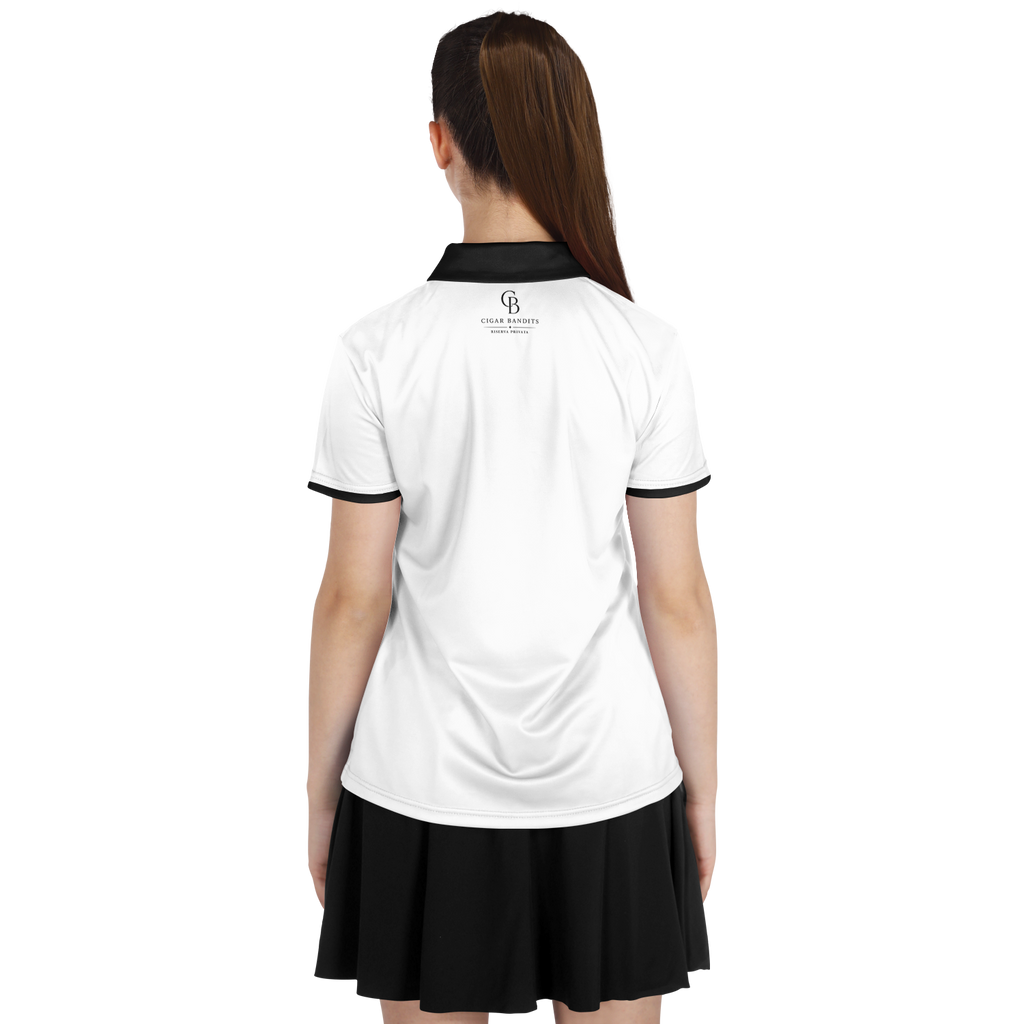 Seco - White & Black Crest - Polo Shirt