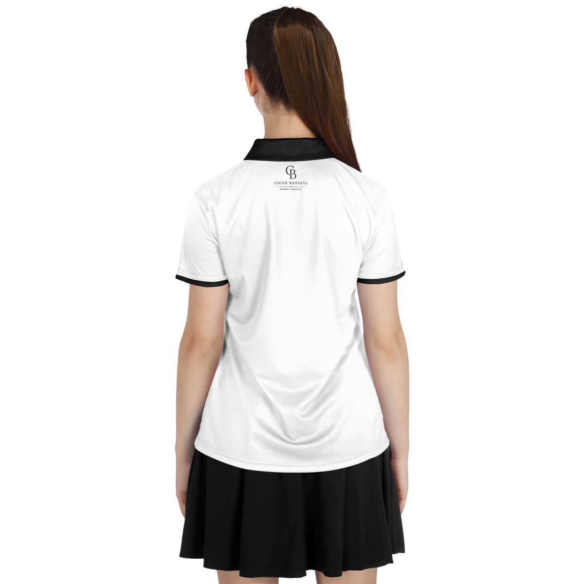 Seco - White & Black Crest - Polo Shirt