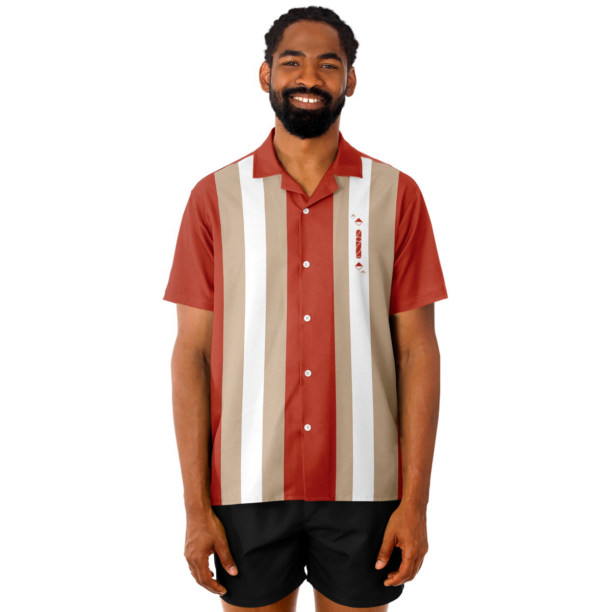Retro Smoke no.13 - Redish, Tan, and White