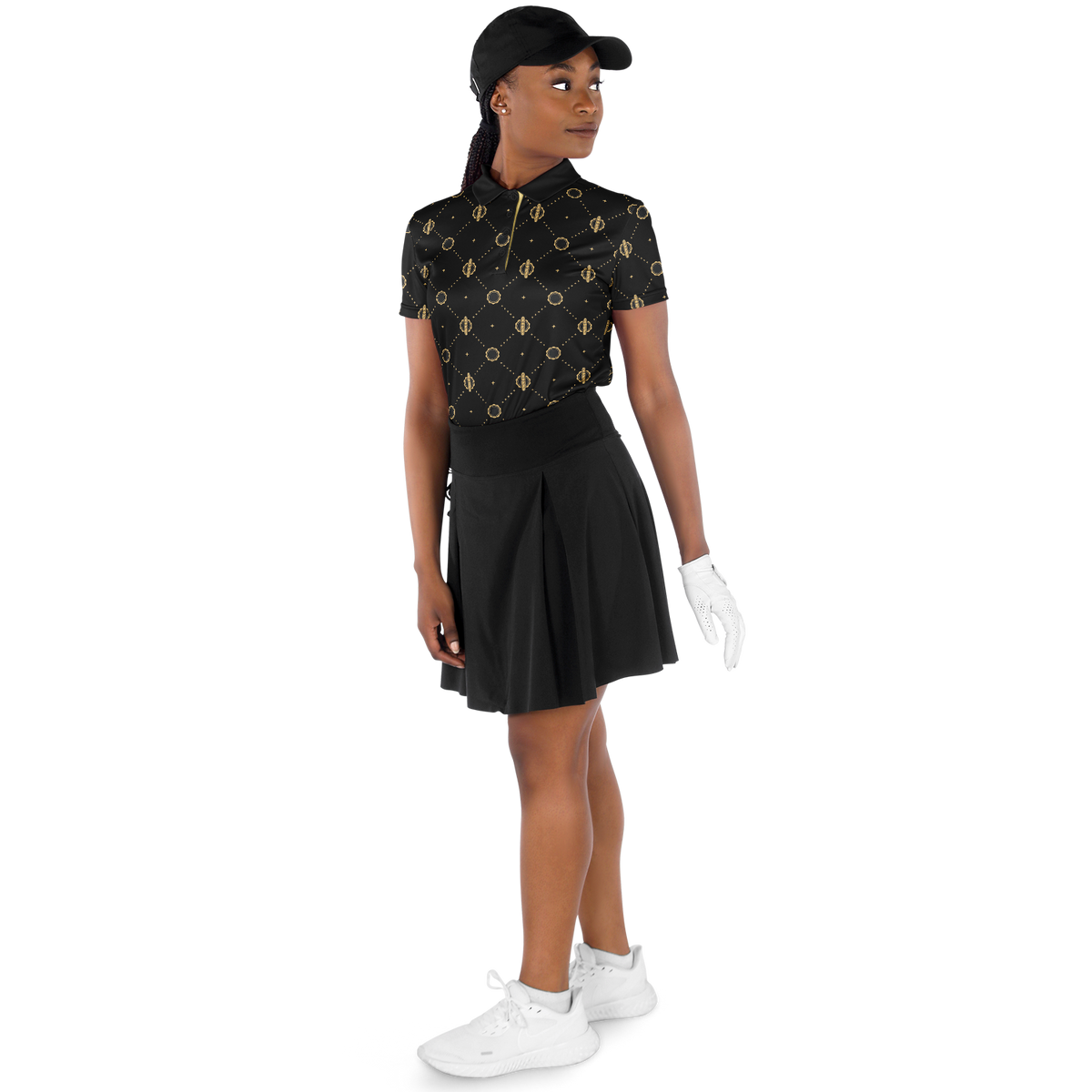 Viso Gold Link - Black Polo Shirt