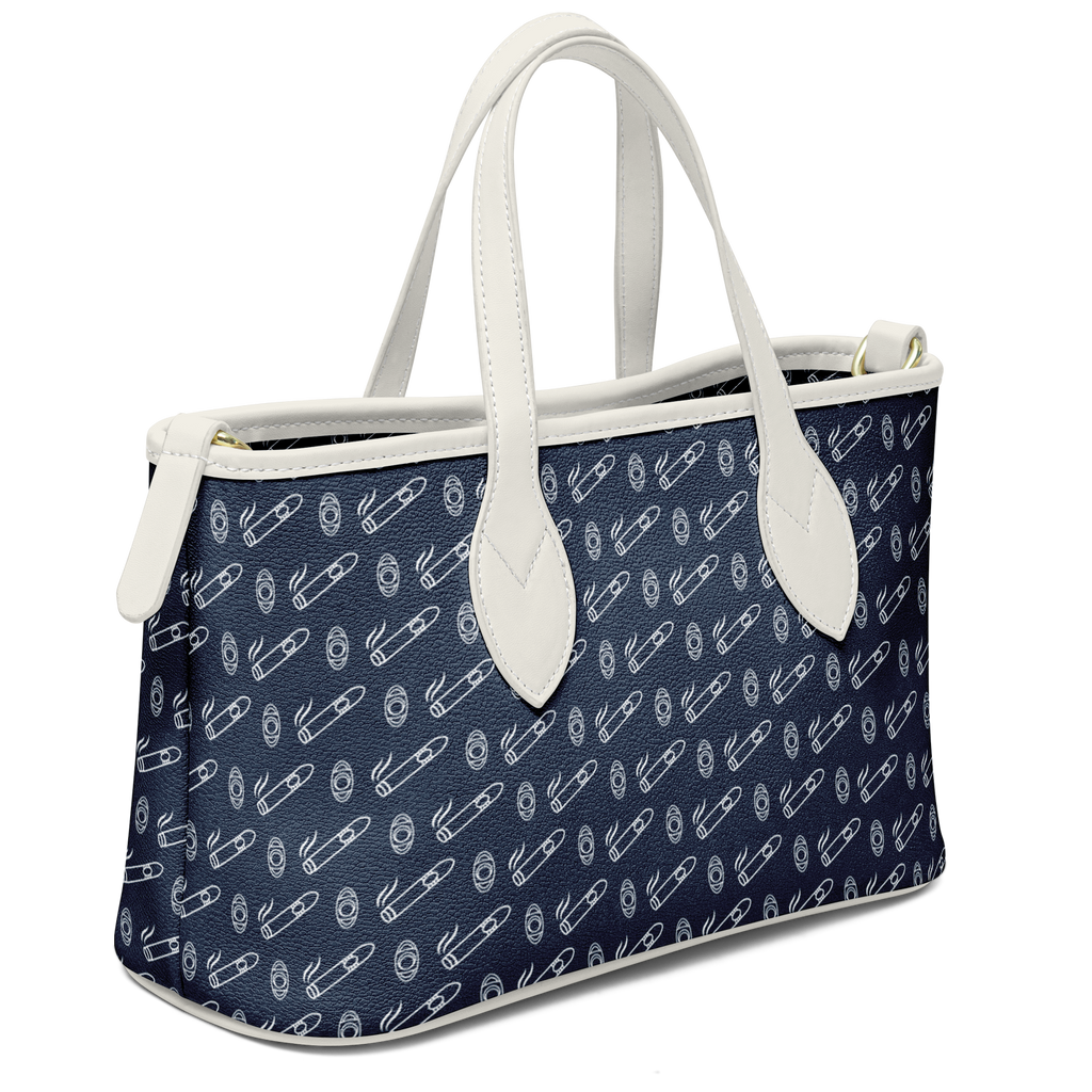 Yatch Smoke - Leather Tote Bag