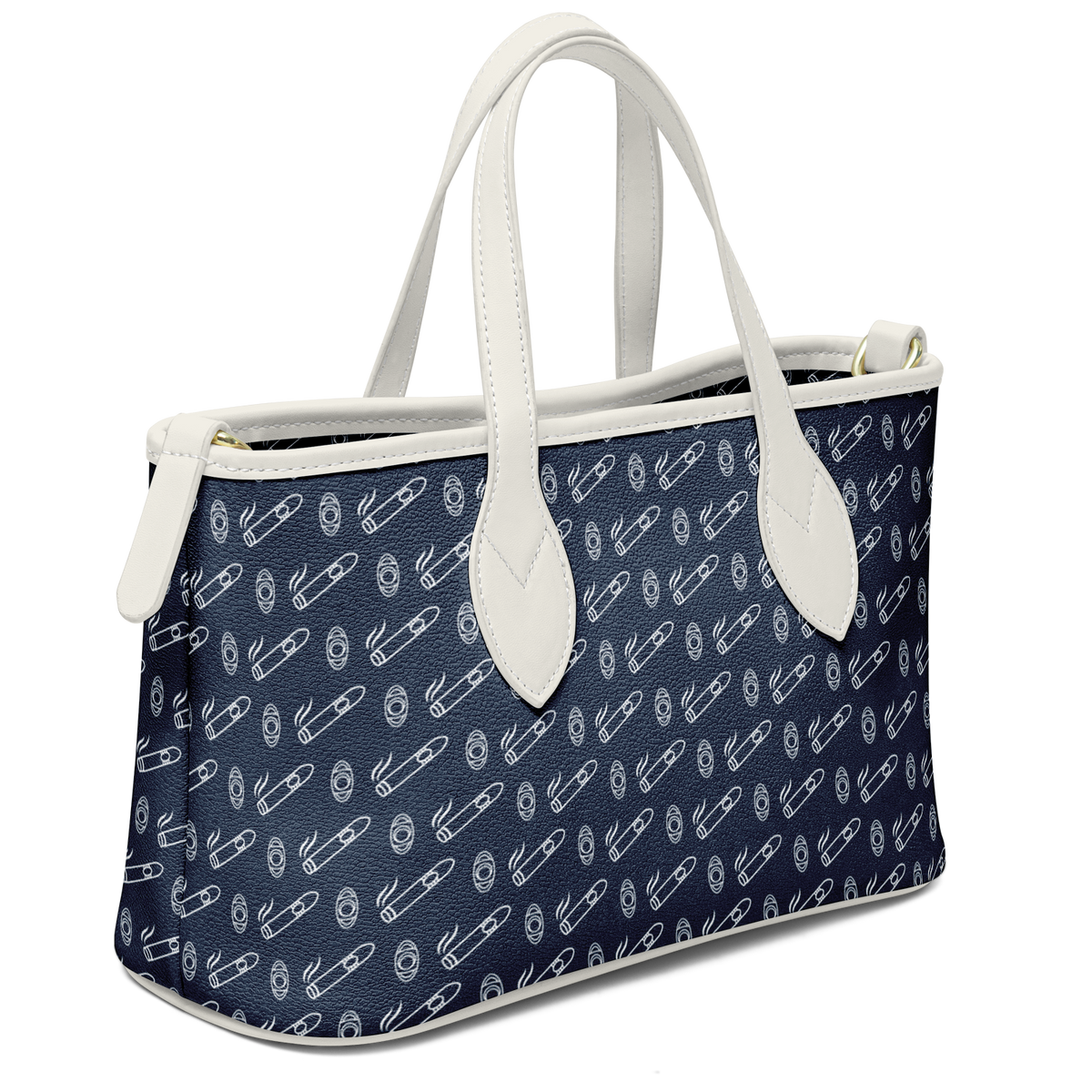 Yatch Smoke - Leather Tote Bag