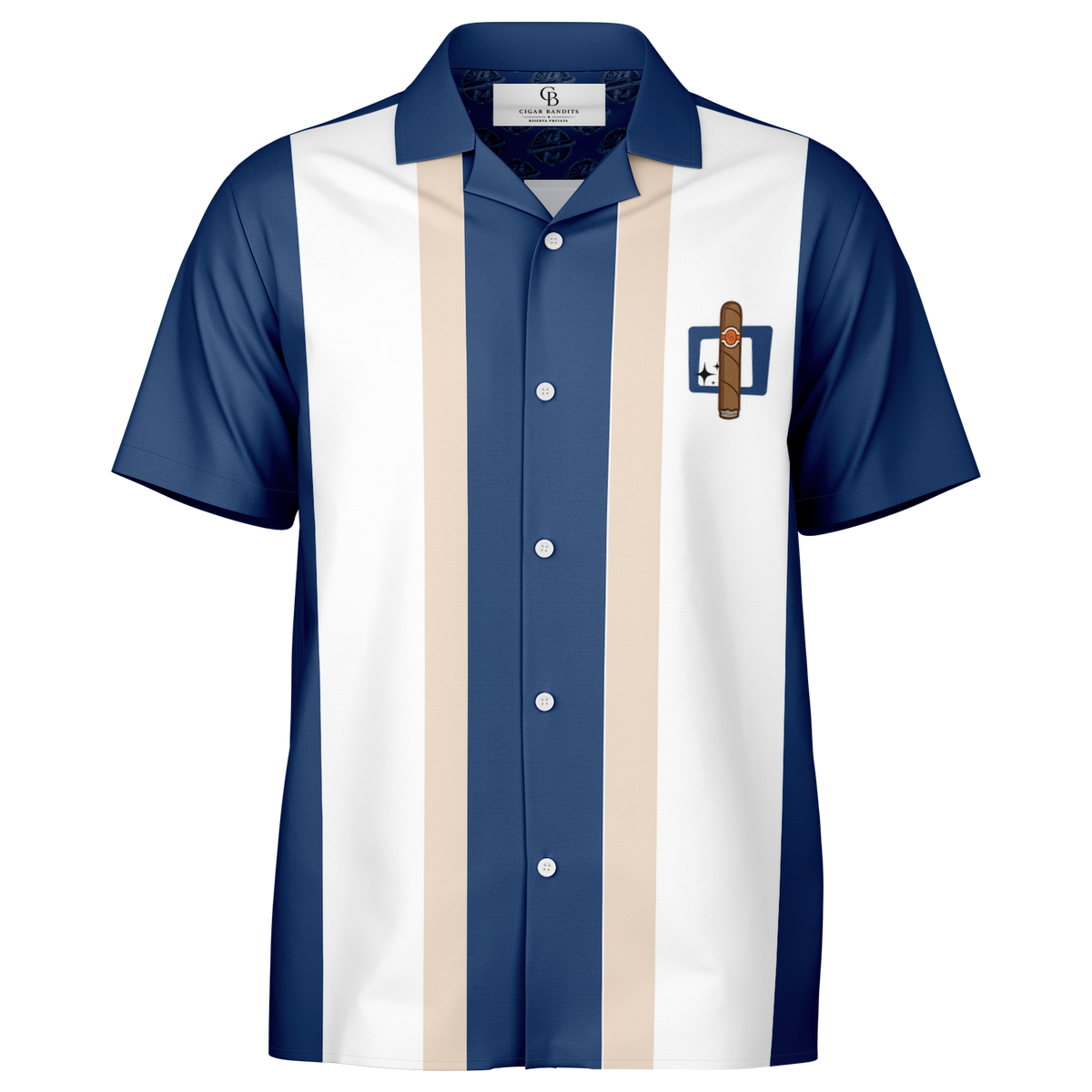 Retro Smoke no.25 - Blue & Tan