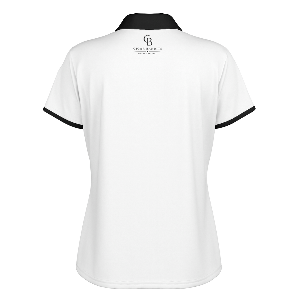 Seco - White & Black Crest - Polo Shirt