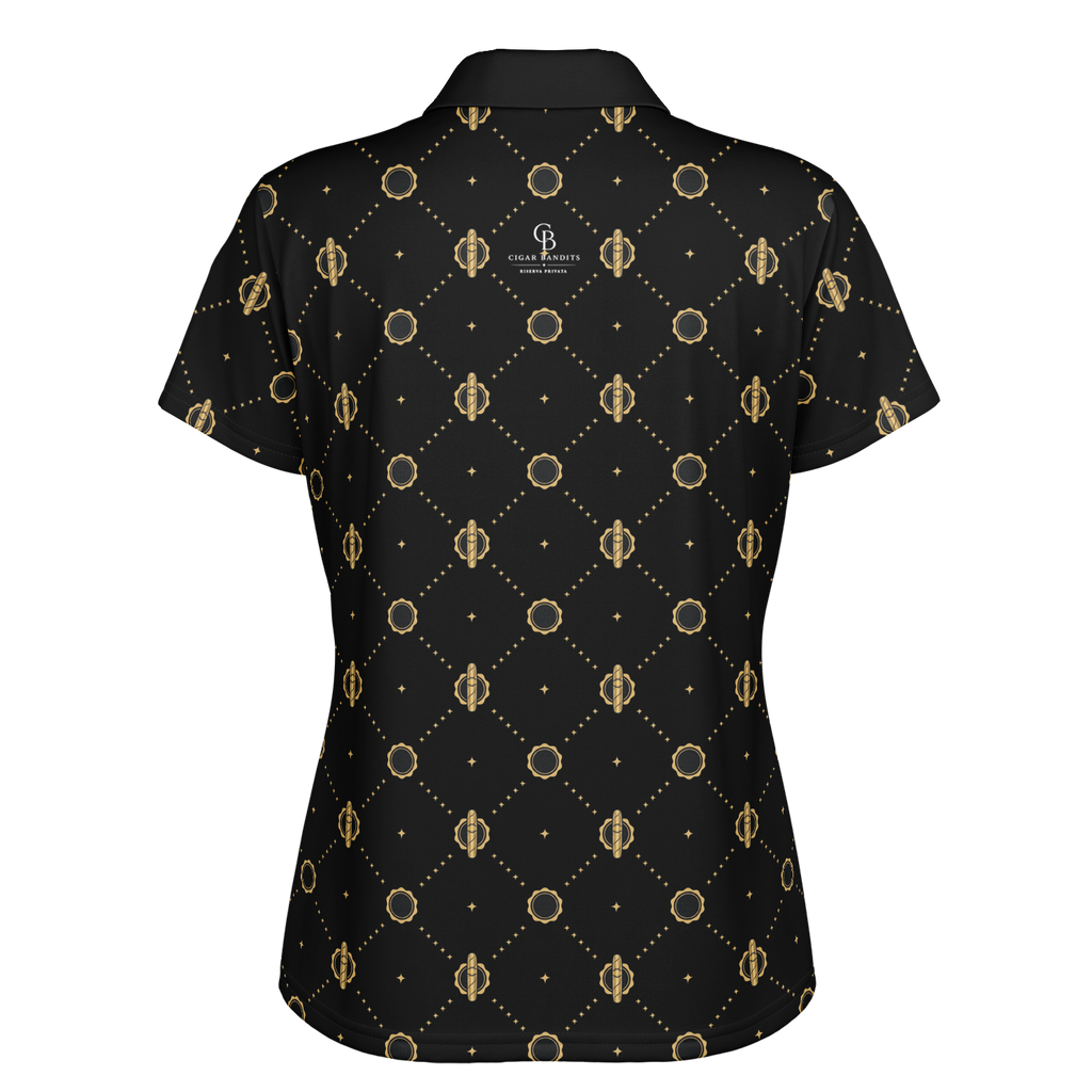 Viso Gold Link - Black Polo Shirt