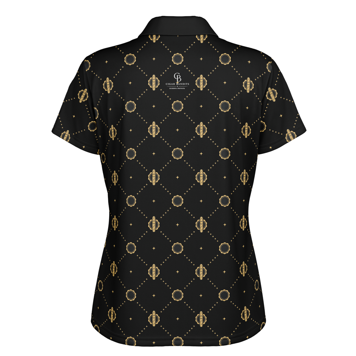 Viso Gold Link - Black Polo Shirt