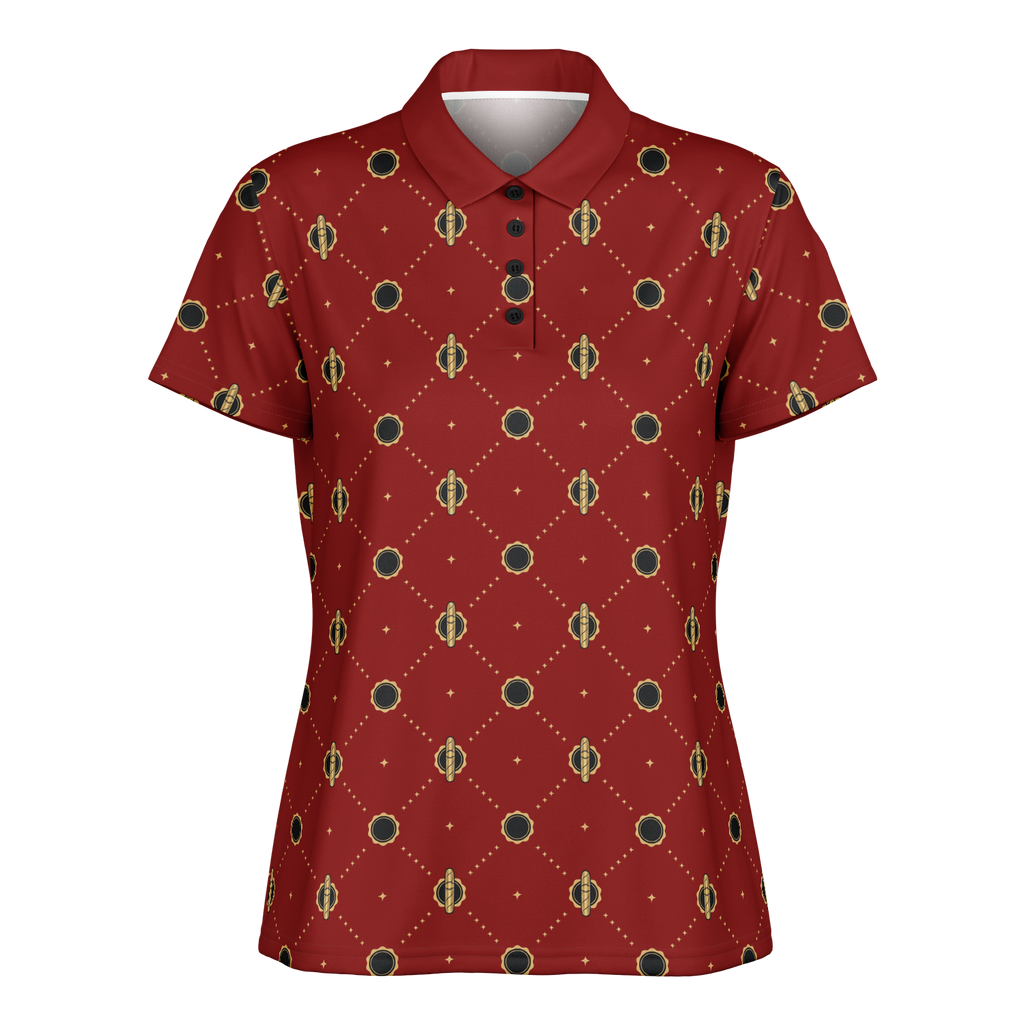 Viso Gold Link - Red Polo Shirt