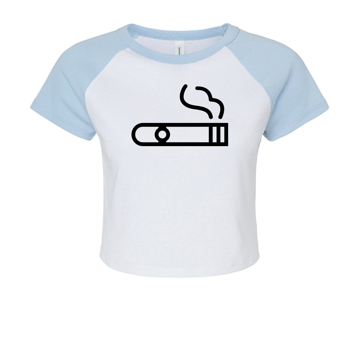 WHITE/ BABY BLUE - FRONT
